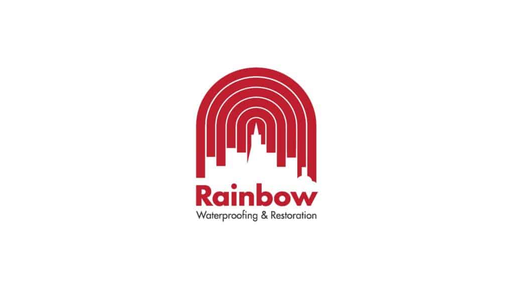 Rainbow's high-quality waterproofing and building restoration services are represented in our new logo.